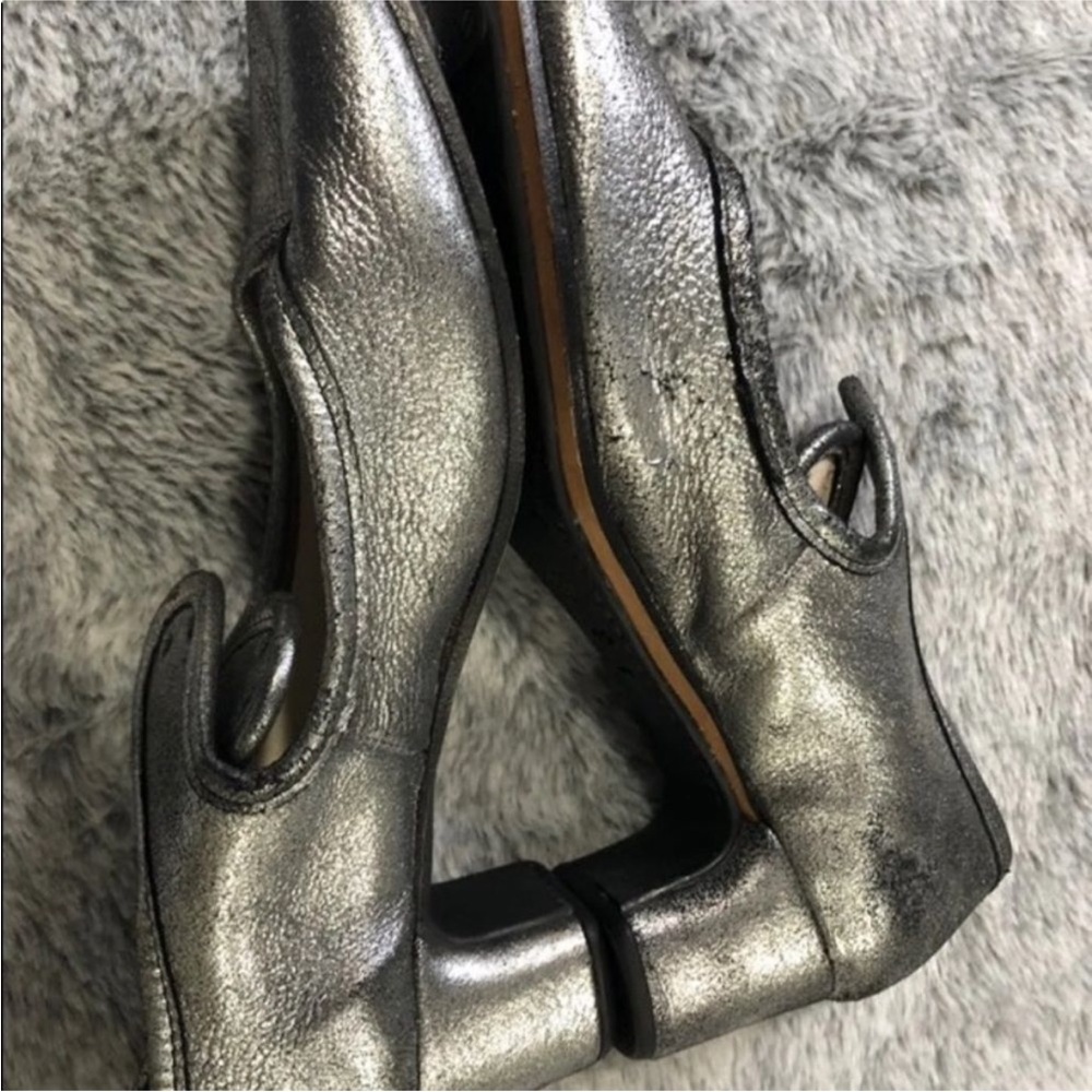 Silver character dance shoes
